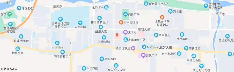 宝鸡高新人民医院_公交站地图_宝鸡公交_妙搜公交查询2025