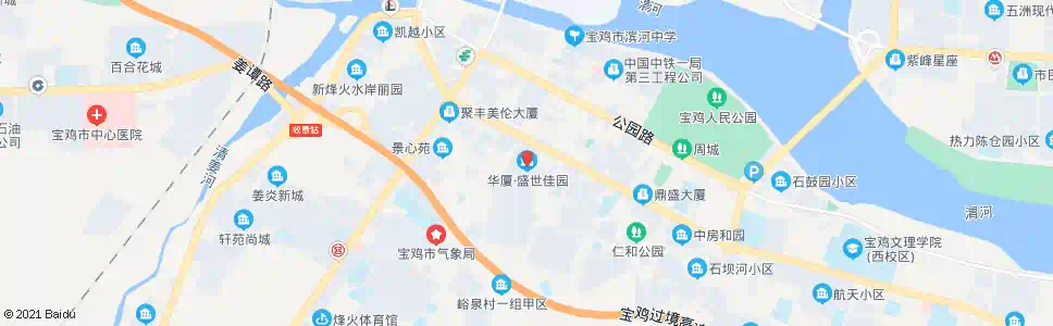 宝鸡华夏盛世佳园_公交站地图_宝鸡公交_妙搜公交查询2025
