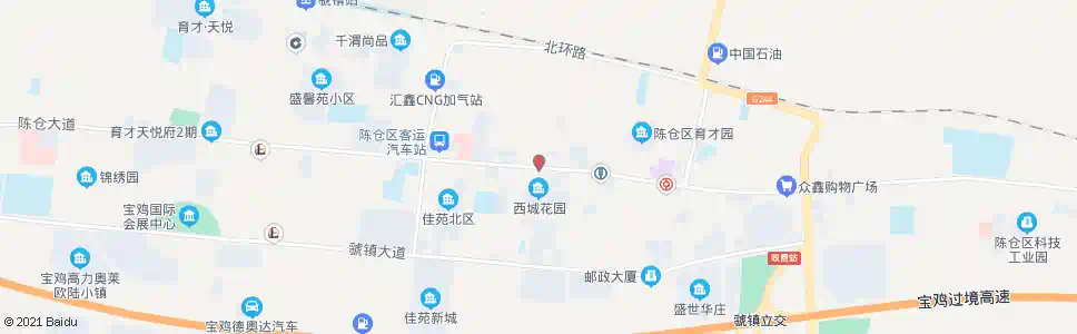 宝鸡虢镇西门_公交站地图_宝鸡公交_妙搜公交查询2025
