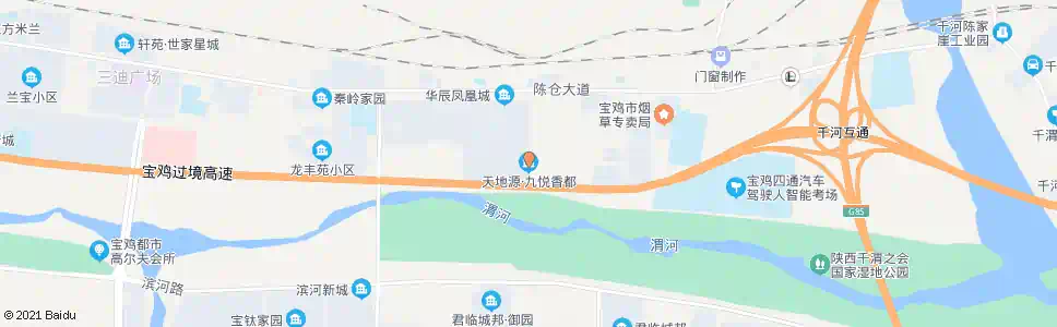 宝鸡宝化科技(天地源九悦香都)_公交站地图_宝鸡公交_妙搜公交查询2025