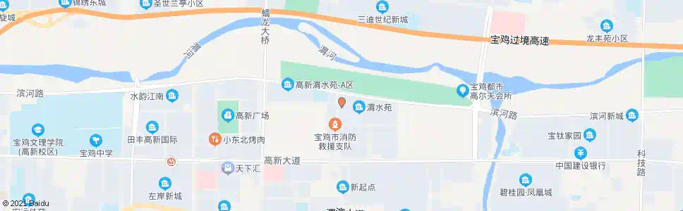 宝鸡渭水苑_公交站地图_宝鸡公交_妙搜公交查询2025