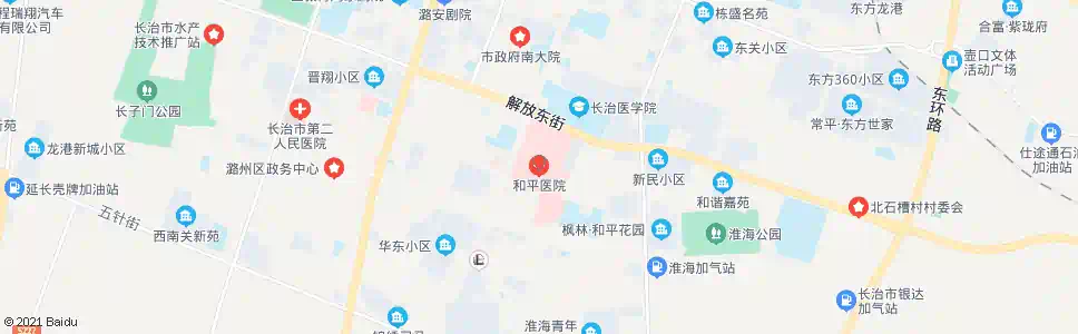 长治和平医院_公交站地图_长治公交_妙搜公交查询2025