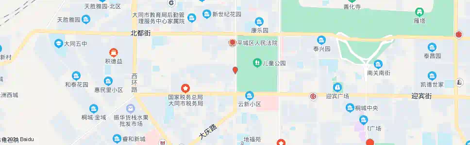 大同儿童公园西门_公交站地图_大同公交_妙搜公交查询2025