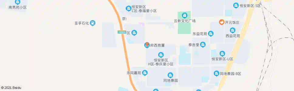 大同恒安新区府西商厦_公交站地图_大同公交_妙搜公交查询2025