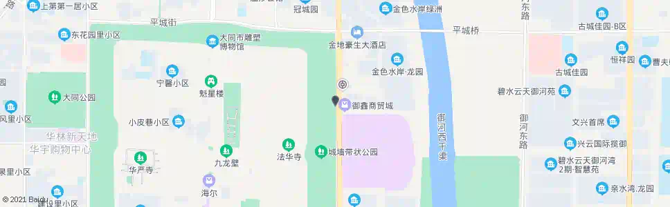大同御鑫商贸城西门_公交站地图_大同公交_妙搜公交查询2025