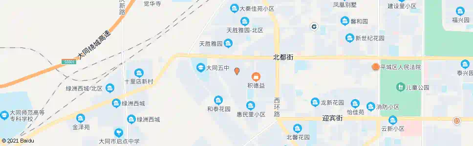 大同惠民西城_公交站地图_大同公交_妙搜公交查询2025