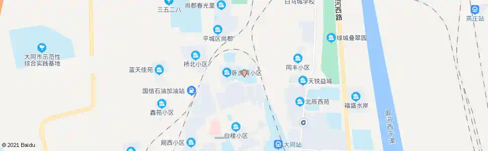 大同大同九中_公交站地图_大同公交_妙搜公交查询2025