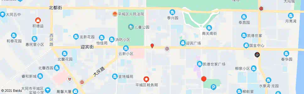 大同迎宾街魏都大道口_公交站地图_大同公交_妙搜公交查询2025