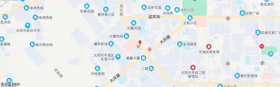 大同大庆路西环路口_公交站地图_大同公交_妙搜公交查询2025
