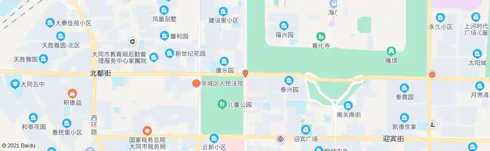 大同永泰街北都街口_公交站地图_大同公交_妙搜公交查询2025