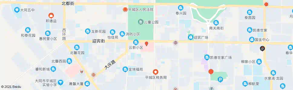 大同三医院_公交站地图_大同公交_妙搜公交查询2025
