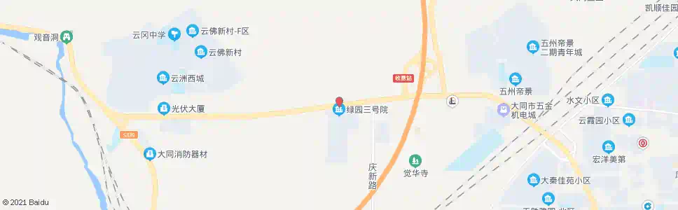 大同绿园三号院_公交站地图_大同公交_妙搜公交查询2025