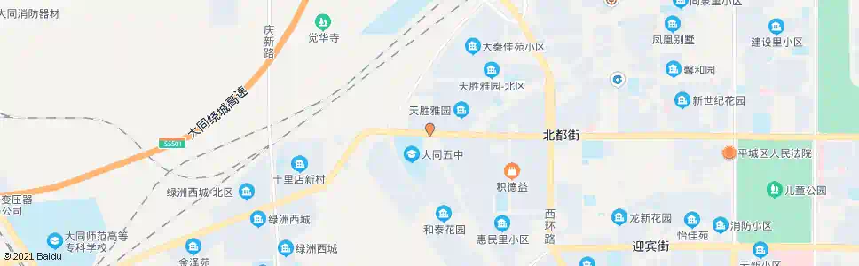 大同大同五中_公交站地图_大同公交_妙搜公交查询2025