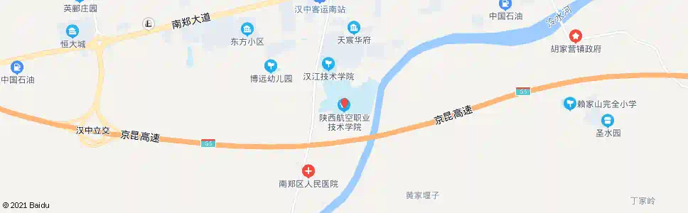 汉中航空职业技术学院_公交站地图_汉中公交_妙搜公交查询2025