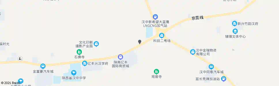 汉中新民寺中学(汉森建材城)_公交站地图_汉中公交_妙搜公交查询2025