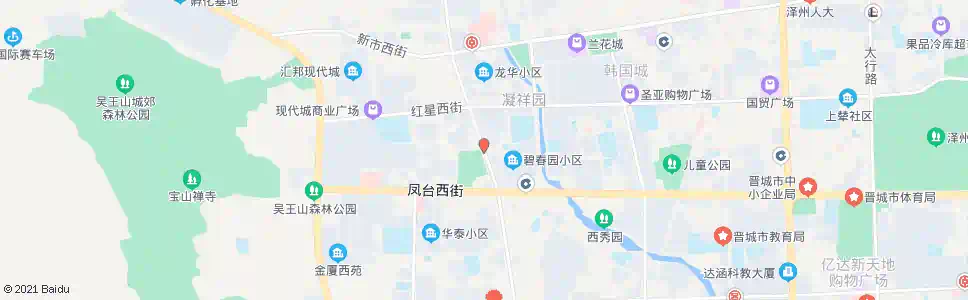 晋城凤西广场_公交站地图_晋城公交_妙搜公交查询2025