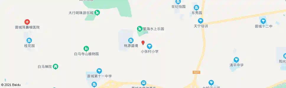 晋城小张村(游33路)_公交站地图_晋城公交_妙搜公交查询2025
