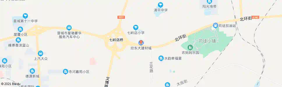 晋城东大建材城_公交站地图_晋城公交_妙搜公交查询2025