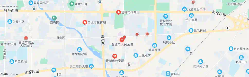 晋城市医院_公交站地图_晋城公交_妙搜公交查询2025