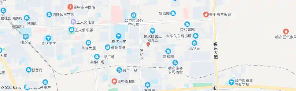 晋中粮建宿舍_公交站地图_晋中公交_妙搜公交查询2025