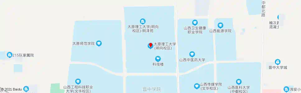 晋中太原理工大学明向校区_公交站地图_晋中公交_妙搜公交查询2025