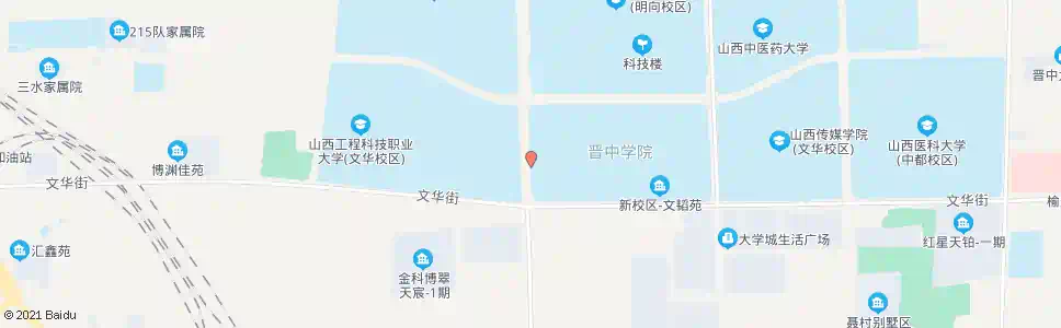 晋中晋中学院新校区西门_公交站地图_晋中公交_妙搜公交查询2025
