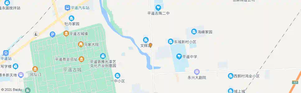 晋中东城_公交站地图_晋中公交_妙搜公交查询2025