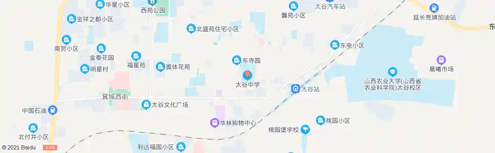 晋中太谷中学_公交站地图_晋中公交_妙搜公交查询2025