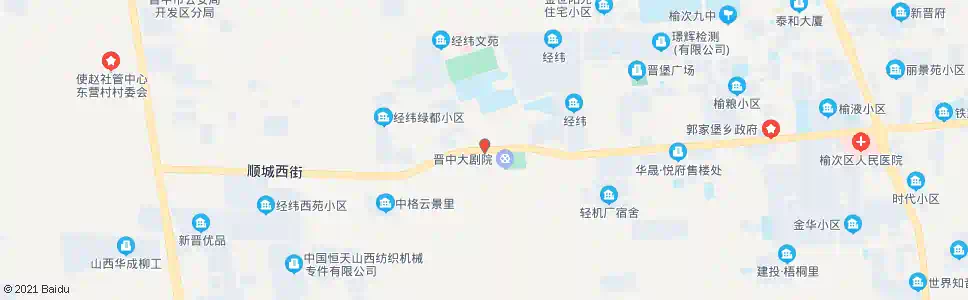 晋中经纬宾馆_公交站地图_晋中公交_妙搜公交查询2025