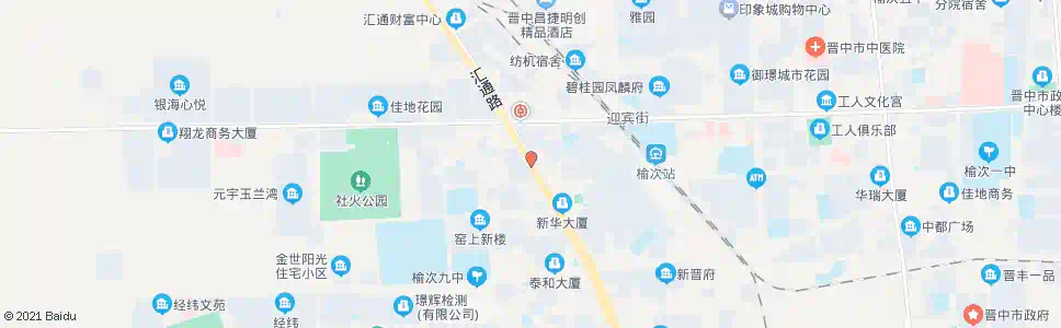 晋中华钜商城_公交站地图_晋中公交_妙搜公交查询2025