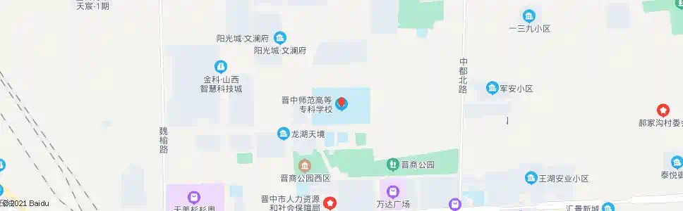 晋中师院西校_公交站地图_晋中公交_妙搜公交查询2025