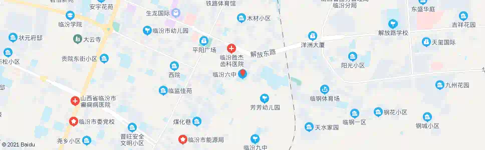 临汾六中_公交站地图_临汾公交_妙搜公交查询2025