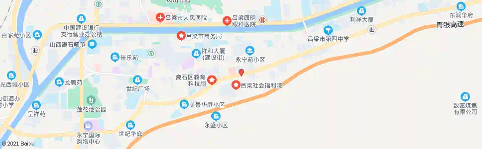 吕梁区交警大队_公交站地图_吕梁公交_妙搜公交查询2025