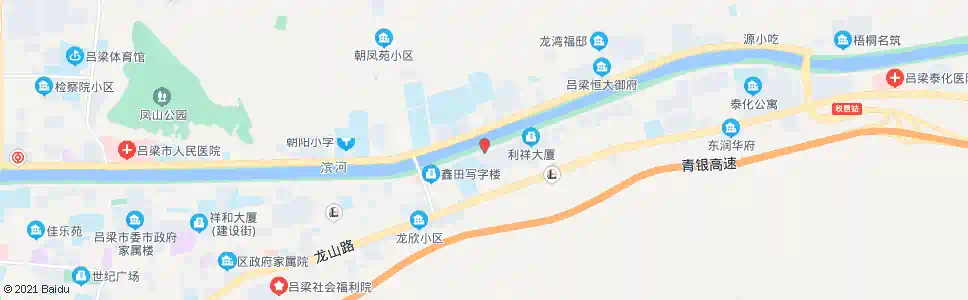 吕梁港宁装饰城_公交站地图_吕梁公交_妙搜公交查询2025
