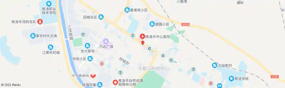 商洛市中心医院_公交站地图_商洛公交_妙搜公交查询2025