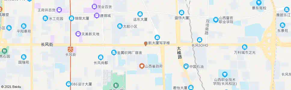 太原长风街坞城路口_公交站地图_太原公交_妙搜公交查询2025