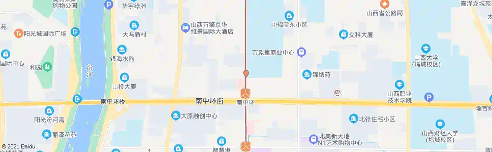 太原长治路南中环街口_公交站地图_太原公交_妙搜公交查询2025