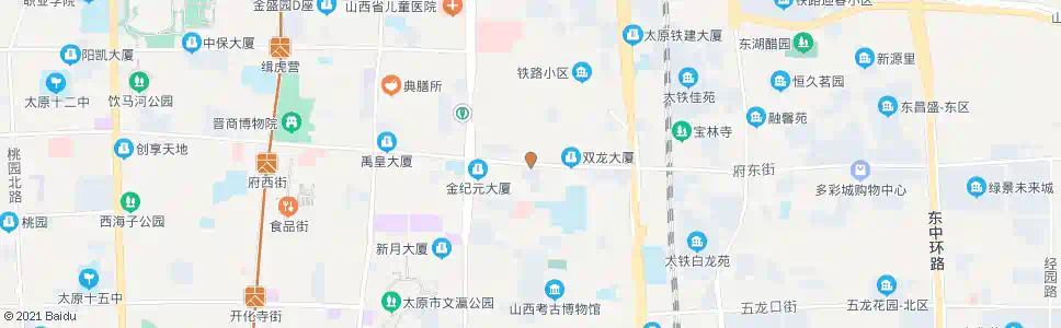 太原府东街双龙巷口_公交站地图_太原公交_妙搜公交查询2025