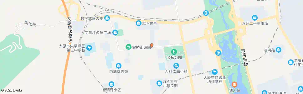 太原金桥西街_公交站地图_太原公交_妙搜公交查询2025