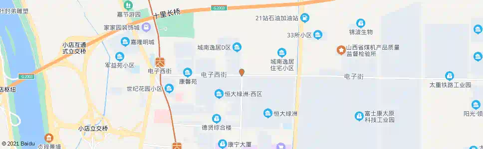太原真武路电子街口_公交站地图_太原公交_妙搜公交查询2025