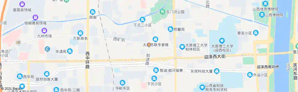 太原前进路西矿街口_公交站地图_太原公交_妙搜公交查询2025