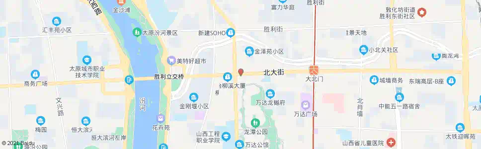 太原北大街新建路口_公交站地图_太原公交_妙搜公交查询2025