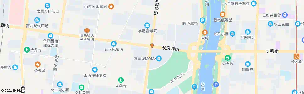 太原长风西街义井西路口_公交站地图_太原公交_妙搜公交查询2025