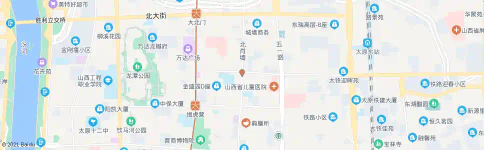 太原北肖墙坝陵南街口_公交站地图_太原公交_妙搜公交查询2025