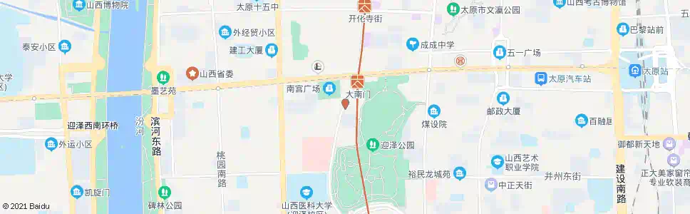 太原少年宫_公交站地图_太原公交_妙搜公交查询2025