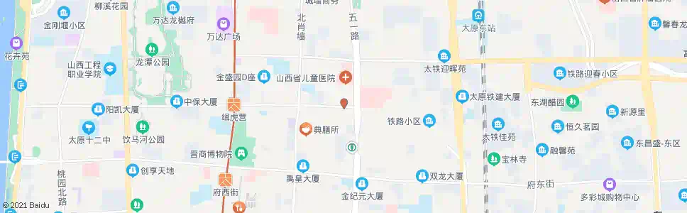 太原工人报社(山大二院)_公交站地图_太原公交_妙搜公交查询2025