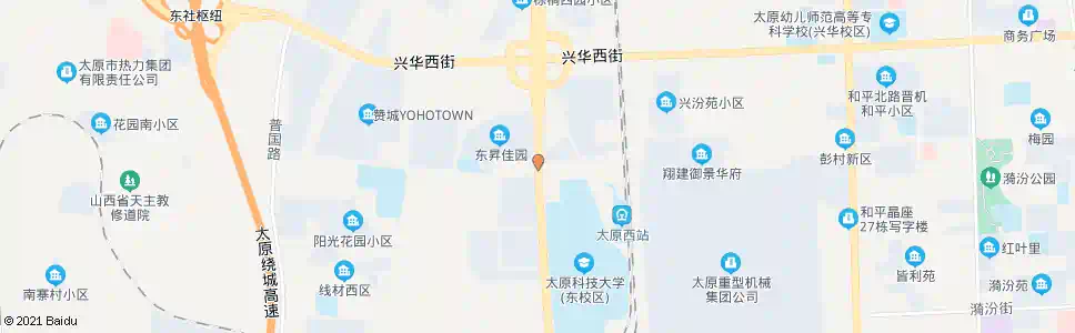 太原西中环上庄街口_公交站地图_太原公交_妙搜公交查询2025