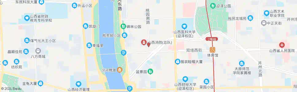 太原桃园南路双塔西街口_公交站地图_太原公交_妙搜公交查询2025