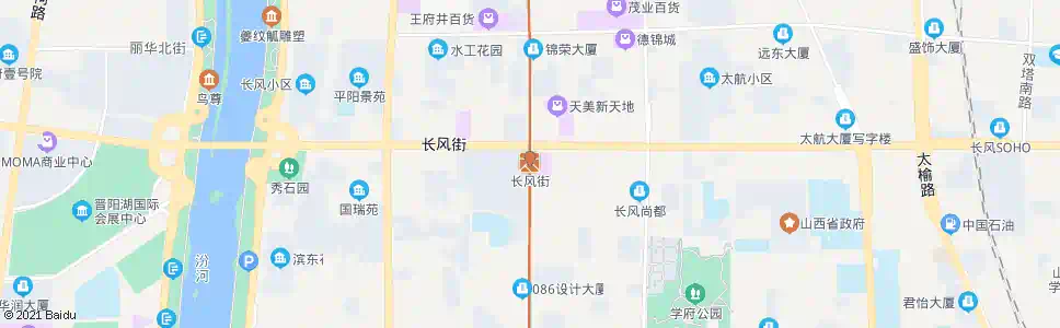 太原长风街口_公交站地图_太原公交_妙搜公交查询2025