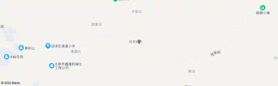 太原观家峪_公交站地图_太原公交_妙搜公交查询2025